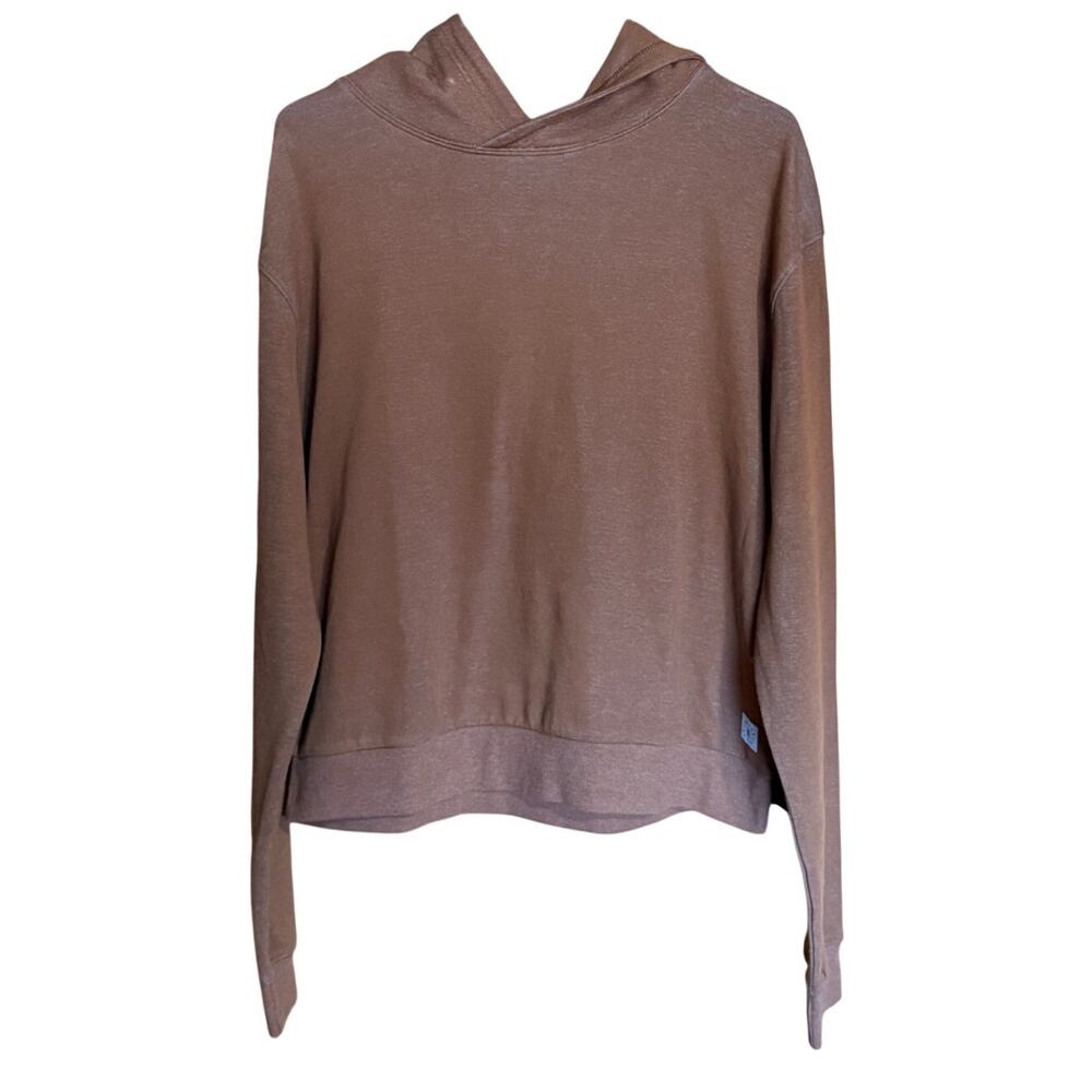 NWT Linksoul Burnt Sienna Terracotta Crop Fleece Hoodie S